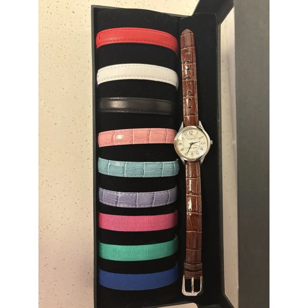 Ecclissi Sterling Silver Watch Women's With 10 Bands
